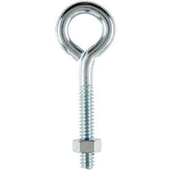 Hampton 3/16 in. x 2 in. L Zinc-Plated Steel Eyebolt Nut Included