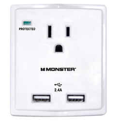 Monster Cable Just Power It Up 1080 J 1 outlets Surge Tap