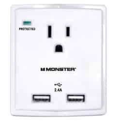 Monster Cable Just Power It Up 1080 J 1 outlets Surge Tap