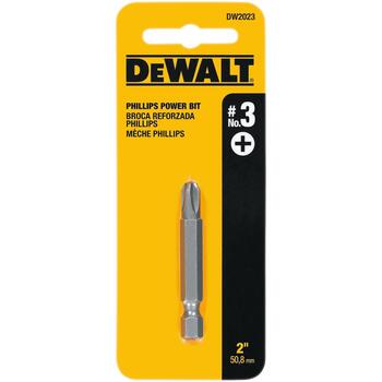 DeWalt #3 in. x 2 in. L 1/4 in. 1 pc. Heat-Treated Steel Phillips Screwdriver Bit