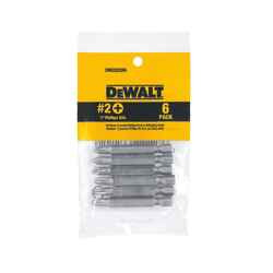 DeWalt Phillips #2 in. x 2 in. L Heat-Treated Steel 1/4 in. Screwdriver Bit 6 pc.