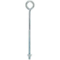 Hampton 1/4 in. x 6 in. L Zinc-Plated Steel Eyebolt Nut Included