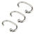 Excell Silver Silver Metal Deluxe Shower Curtain Rings 12 pk