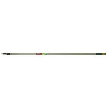 Wooster Sherlock Telescoping 6-12 ft. L X 1 in. D Aluminum Extension Pole Black/White