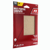 Ace 5-1/2 in. L X 4-1/2 in. W 150 Grit Aluminum Oxide 1/4 Sheet Sandpaper 6 pk