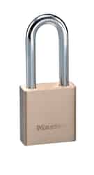 Master Lock 1-9/16 in. H x 3/4 in. W x 1-3/4 in. L Brass 5-Pin Cylinder Padlock 1 each