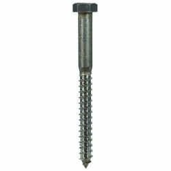 HILLMAN 3/8 in. x 4 in. L Hex Stainless Steel Lag Screw 25 pk