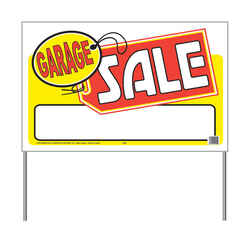 Hy-Ko English 26 in. W x 16 in. H Sign Plastic Garage Sale