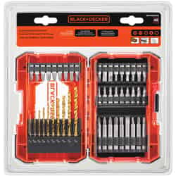Black and Decker Multi Drilling and Screwdriving Set 46 pc. Heat-Treated Steel