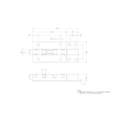 Ace Barrel Bolt 5 in. Zinc For Doors, Chests and Cabinets