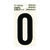 Hy-Ko 2 in. Reflective Vinyl Letter Self-Adhesive O Black