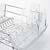 OXO Good Grips 6.1 in. H x 17.1 in. L x 19.8 in. W Silver Stainless Steel Dish Rack