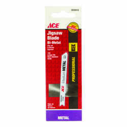 Ace 2-3/4 in. Bi-Metal U-Shank Jig Saw Blade 17 TPI 1 pk