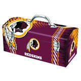 Sainty International Steel Washington Redskins Art Deco Tool Box 7.75 in. H x 7.1 in. W 16.25 in