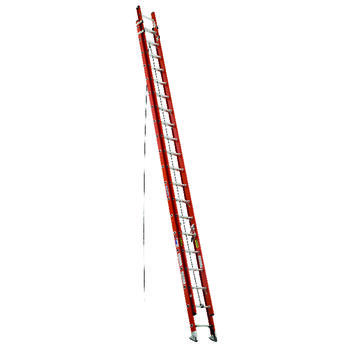 Werner 40 ft. H X 19 in. W Fiberglass Extension Ladder Type 1A 300 lb