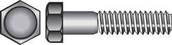 HILLMAN 1/2 in. Dia. x 3-1/2 in. L Zinc Plated Steel Hex Bolt 25 box