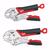 Milwaukee Torque Lock 2 pc Forged Alloy Steel Curved Jaw Pliers Set 7 and 10 in. L