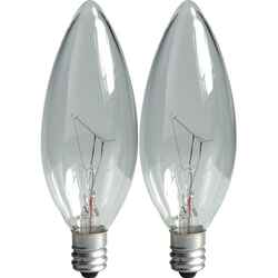 GE Lighting 40 watts B10 Incandescent Bulb 300 lumens White Decorative 2 pk