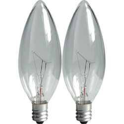 GE Lighting 40 watts B10 Incandescent Bulb 300 lumens White Decorative 2 pk