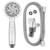 Waterpik PowerSpray+ Chrome Six settings Handheld Showerhead 2 gpm