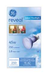GE Lighting Reveal 45 watts R20 Incandescent Light Bulb 250 lumens Floodlight 1 pk White (Frost