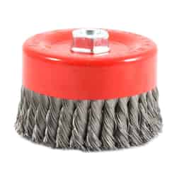 Forney 6 in. Dia. x 5/8 in. Steel Cup Brush 1 pc. Knotted