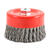 Forney 6 in. Dia. x 5/8 in. Steel Cup Brush 1 pc. Knotted