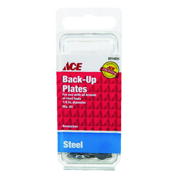 Ace Backup Plates 40 Clam Shell