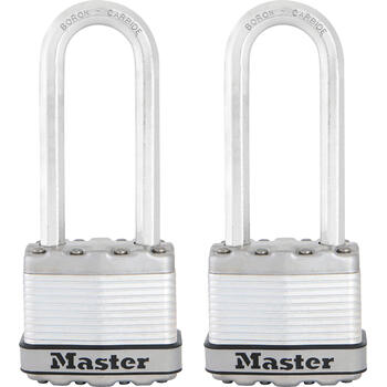 Master Lock 1-9/16 in. H X 11/16 in. W X 1-3/4 in. L Laminated Steel Dual Ball Bearing Locking