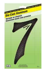 Hy-Ko 4-1/2 in. Aluminum Black Number 7 Nail-On