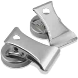 Master Magnetics 1.8 in. Ceramic Clip 3 lb. pull 3.4 MGOe Magnetic Clips 2 pc. Silver