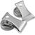 Master Magnetics 1.8 in. Ceramic Clip 3 lb. pull 3.4 MGOe Magnetic Clips 2 pc. Silver