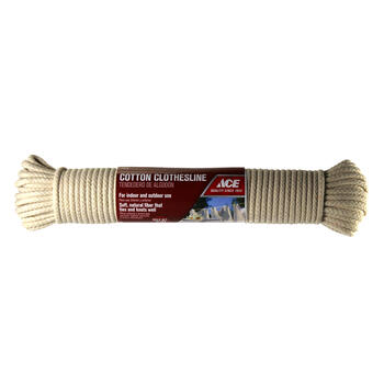 Ace 100 ft. L White Cotton Clothesline