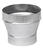 Imperial 6 in. Dia. x 7 in. Dia. Galvanized Steel Stove Pipe Increaser