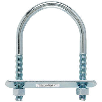 Hampton 1/2 in. x 3-1/2 in. W x 5-3/4 in. L Coarse Zinc-Plated Steel U-Bolt