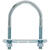 Hampton 1/2 in. x 3-1/2 in. W x 5-3/4 in. L Coarse Zinc-Plated Steel U-Bolt