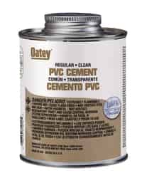 Oatey Clear For PVC 4 oz. Cement