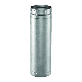 DuraVent 3 in. Dia. x 12 in. L Stainless Steel Stove Pipe