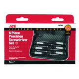 Ace Torx Precision Screwdriver Steel 6 Piece 1 2-1/2 in. Black