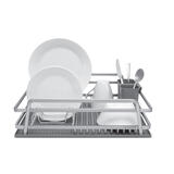 Ta Da 17-13/16 in. W x 5-5/16 in. H Aluminum/Silicone Dish Rack/Mat Set