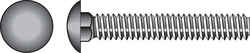 HILLMAN 1/4 Dia. x 5 in. L Zinc-Plated Steel Carriage Bolt 100 pk