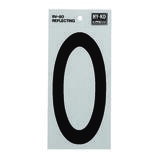 Hy-Ko Reflective Vinyl 0 6 in. Self-Adhesive Number Black