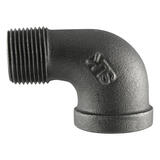 Pipe Decor 3/8 in. FIP 3/8 in. Dia. MIPT Black Malleable Iron Street Elbow No