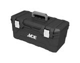 Ace 23 in. Plastic 9.25 in. W x 10.5 in. H Toolbox Black