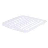 Rubbermaid 15.3 in. W x 14.3 in. L x 1.3 in. H Clear Plastic Dish Drainer