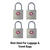 Master Lock 7/8 in. H X 7/16 in. W X 7/8 in. L Steel Key Luggage Lock 4 pk Keyed Alike