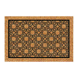 DeCoir Piedmont Tan/Black Coir Nonslip Door Mat 24 in. L x 36 in. W