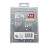 Ace 6 8 10 Sizes x 1/2 - 1-1/2 in. L Phillips Pan Head Stainless Steel Sheet Metal Screw Kit