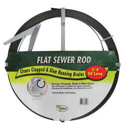 Cobra 3/4 in. Flat Steel Sewer Rod 50 ft.