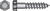 HILLMAN 8 in. L x 1/2 in. Hot Dipped Galvanized Steel Lag Screw 25 pk Hex